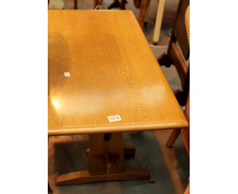 Two light oak tables, one coffee and one occasional