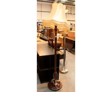 Oak standard lamp