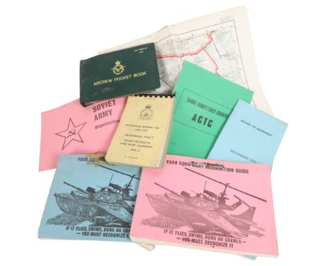 MILITARY INTEREST - a selection of military ephemera, associated with an RAF helicopter pilot, various instruction manuals, p