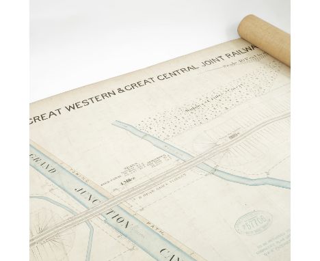 A 40ft to 1inch scale map, of Great Western and Great Central Joint Railway Denham Junction / Denham Station Line, width 210i