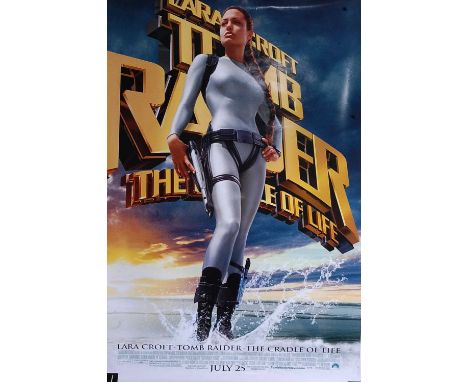 Lara Croft Tomb Raider, Cradle of Life (2003) US one sheet film poster, 69 x 102cm, together with various other posters, to i