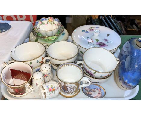 Royal Worcester 'Astley' part soup set; Royal Commemorative ware etc 