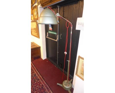A Vintage retro 'The Prescription Model 7' Hanovia sun lamp, converted to a standard lamp 