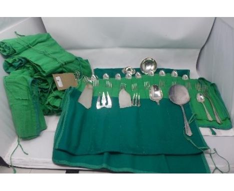 A Spanish silver cutlery set for twelve, 203oz (weighed without the filled handle items) 