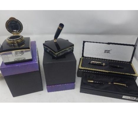 A Montblanc Meisterstuck No.146 fountain pen, with 14k nib, boxed and with international service certificate, together with a