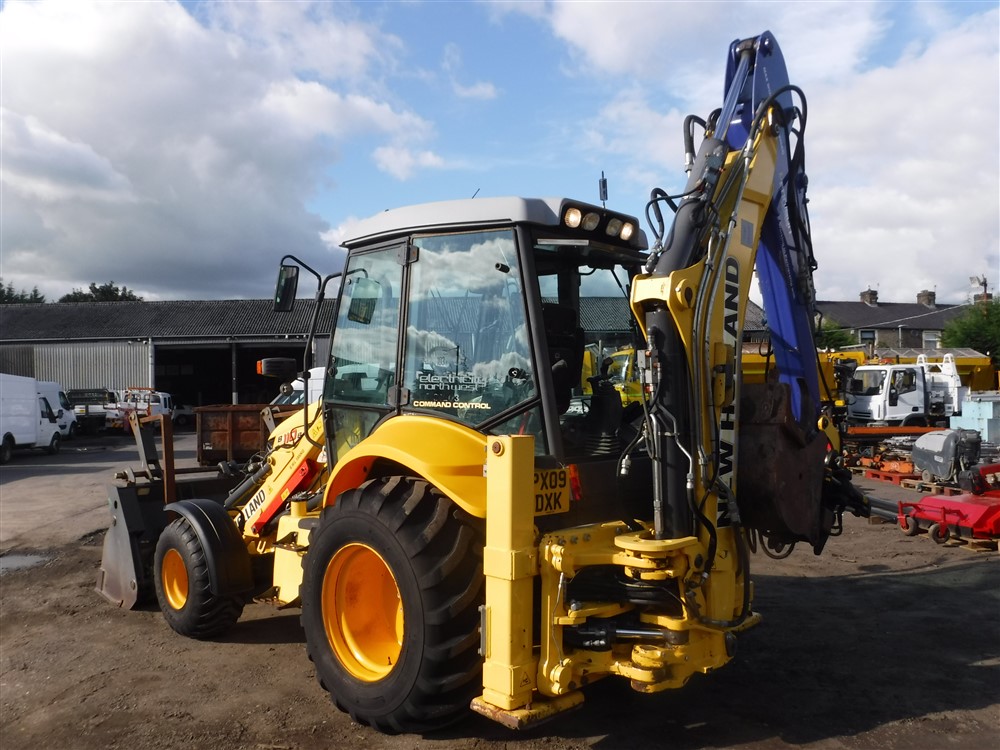 09 reg NEW HOLLAND B110 BACKHOE LOADER C/W ROTA CLAW GRAB BUCKET