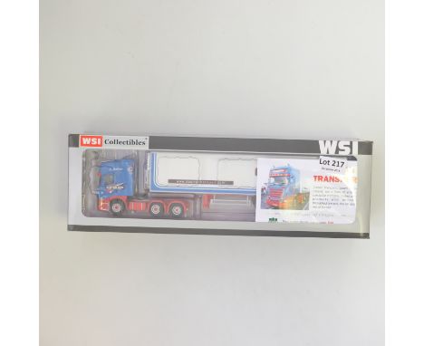 Manufacturer - WSI | Description - Scania R560 Reefer Trailer - Curran Transport | Stock Code - 9416 | Model Condition - 5/5 