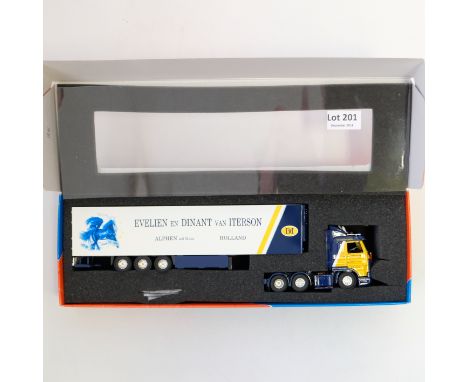 Manufacturer - Tekno | Description - Scania 143 Reefer Trailer - Dinant v. Iterson | Stock Code - N/A | Model Condition - 5/5