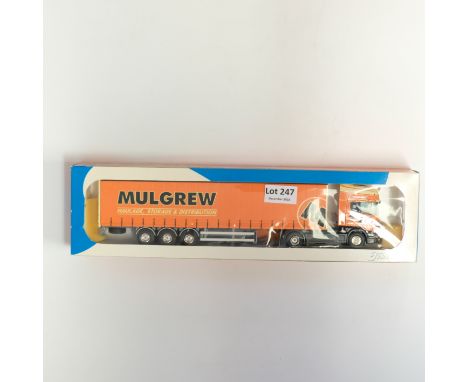 Manufacturer - Tekno | Description - Scania 144 Curtainside Trailer - Mulgrew | Stock Code - N/A | Model Condition - 3/5 | Bo