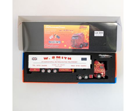 Manufacturer - Tekno | Description - Scania R143 Reefer Trailer - W.Smith | Stock Code - 60946 | Model Condition - 5/5 | Box 