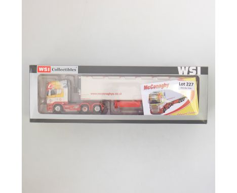 Manufacturer - WSI | Description - Scania R730 Reefer Trailer - McConaghy | Stock Code - N/A | Model Condition - 5/5 | Box Co