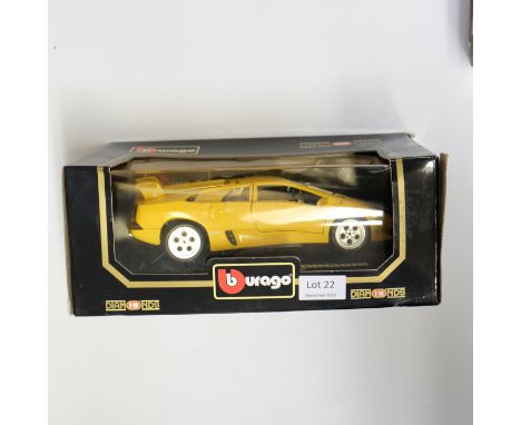 Manufacturer - Burago | Description - Lamborghini Diablo 1990 | Stock Code - 3041 | Model Condition - 5/5 | Box Condition - 2