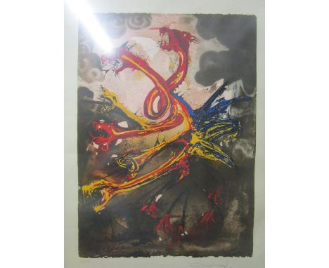 Salvador Dali, Spanish 1904-1989 - The Hydras, a lithograph limited edition print, signed in pencil to lower margin right, Sa