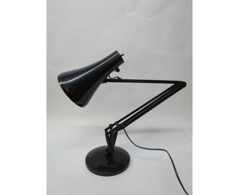 An Anglepoise black coloured table lamp, model Apex 90, designed in 1985, needs re-wiring 