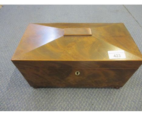 A Regency rosewood tea caddy 