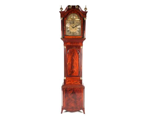 Thomas Page of Norwich. A George III eight-day longcase clock. The five pillar movement chiming on a single bell, fitted with