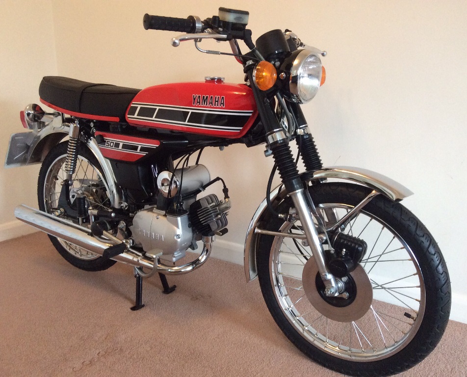 A 1977 Yamaha Fs1e Dx Registration Number Tuj 229r Red This Fs1e Is An Imported Bike And Has B 
