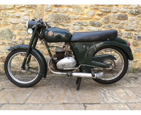 A 1958 Francis Barnett Plover, registration number YSK 359, frame number A999, engine number 295B 13234, green. This lightwei