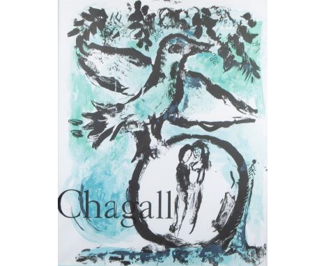 Marc CHAGALL (1887-1985) 'L'amour et la colombe'. Color lithograph Paris 1872. 'L'amour et la colombe' Kleuren lithografie Pa