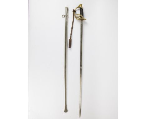 Parade saber with scabbard marked Jules Fonson Brussel Paradesabel met schede gemerkt Jules Fonson Brussel L 116 cm