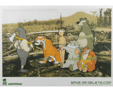 BANKSY (1974) Save or Delete, Greenpeace (2001) Offset Lithograph (Poster) Offset lithografie (Poster) 42 x 59 cm