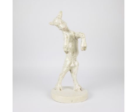 Domien INGELS (1881-1946) Goat in glazed ceramic. Monogram. Bokje in geglazuurd keramiek. Monogram. H 37.5 cm