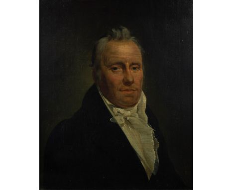19th century gentleman portrait brasseur Joseph Peeters (Ghent family) Oil on canvas, signed. 19e eeuws herenportret brouwer 