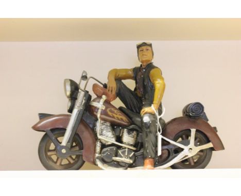 Model of a Harley Davidson & Rider