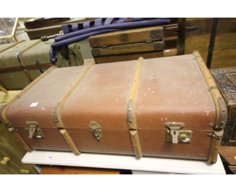 Wooden Bound Travelling Trunk