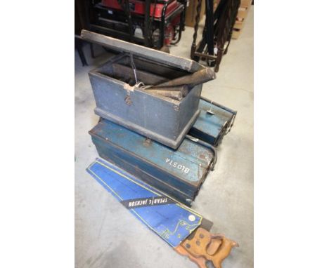Large Quantity of Tools & Tool Boxes including Spear Jackson Saws, Hammers