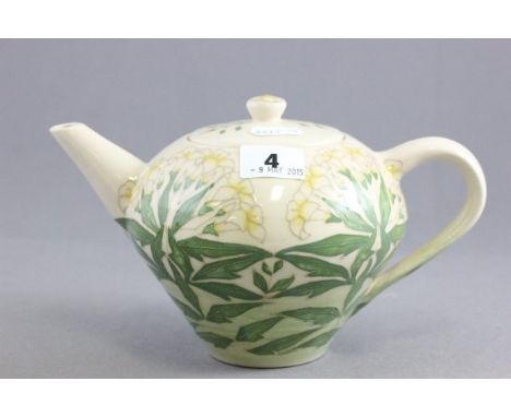 Dennis China Works Sally Tuffin Teapot, Primrose pattern, signed limited edition no. 17/30