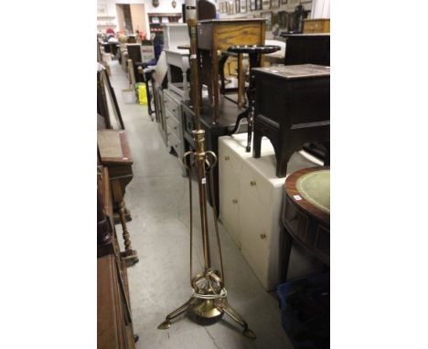 Art Nouveau Brass Standard Lamp