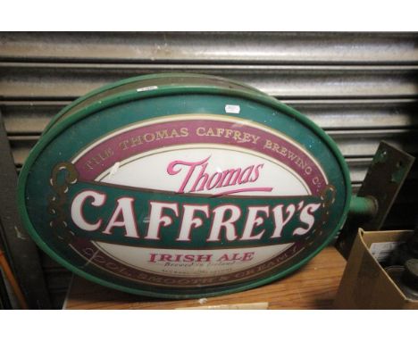 Vintage Thomas Caffrey's Advertising Iron Wall Light