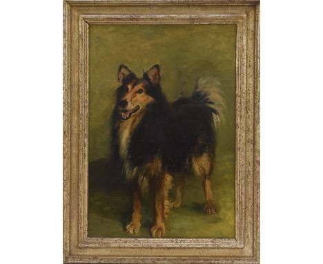 Madeline Graham Barker (b. 1886)Portrait of a Dog, Miss Ray Perryinscribed and titled to verso, oil on canvas, 86cm x 59cm, e