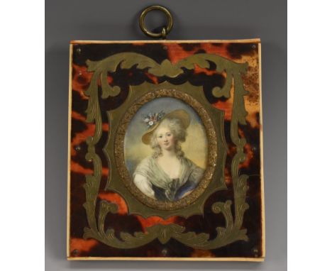 French School (early 20th century), a portrait miniature, of Elisabeth Philippe Marie Helene de France [Madame Elisabeth], af