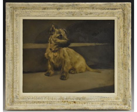 Chris McGregor (Scottish School, early 20th century)Dog Study, Portrait of a Terriersigned, oil on canvas, 40cm x 50cm 