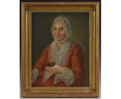 English School (18th century)Portrait of a Lady with a Snuff Boxoil on canvas, 58cm x 44cm