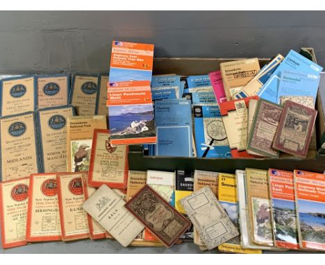 ORDNANCE SURVEY 2.5 ins MAPS, very large assortment of North Wales and a large quantity of vintage and other mainly North Wal