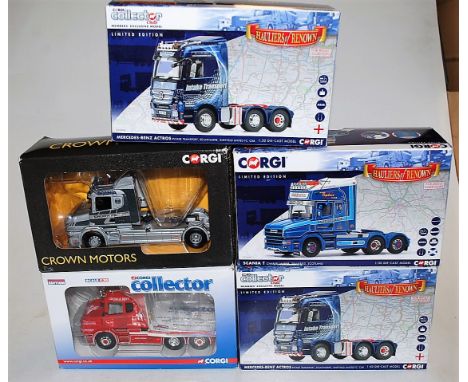 Five various boxed Corgi Hauliers Renown 1:50 scale road transport diecast vehicles, to include CC13830, CP12837, CC12829, CC