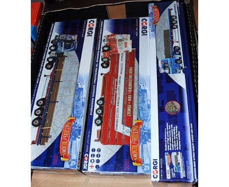 Three various boxed Corgi Toys 1:50 scale Hauliers of Renown diecast vehicles, to include CC13829, CC13732, and CC13825