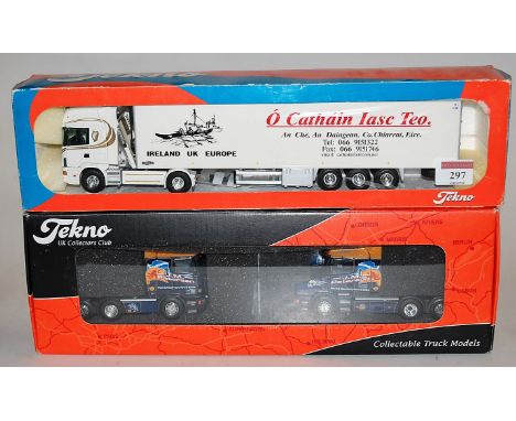 A Tekno 1:50 scale boxed commercial vehicle group, to include Tekno Collectors Club JM Paterson two-piece No.25 set, and a Th