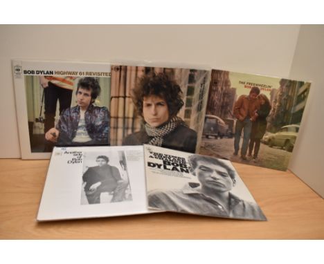 A VG+/VG+ lot of Bob Dylan albums