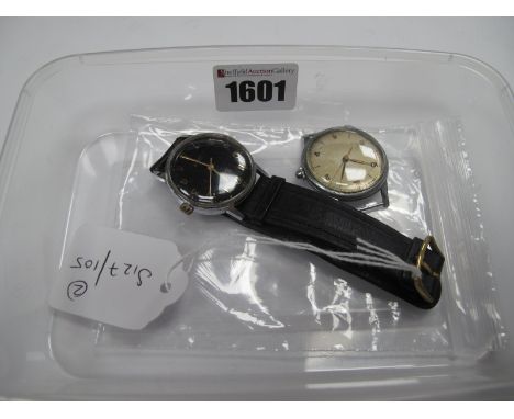 Avia; A Vintage "Cadet" Gent's Wristwatch; together with a Rotary gent's wristwatch head (no strap). (2)