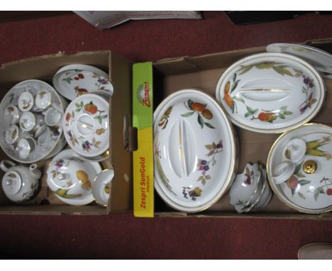 Quantity of Royal Worcester 'Evesham' Oven to Table Ware:- Two Boxes
