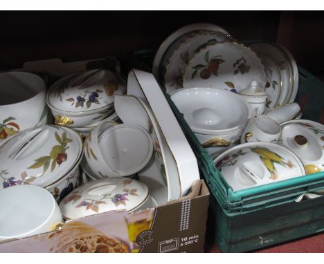 Quantity of Royal Worcester 'Evesham' Oven to Table Ware:- Two Boxes.