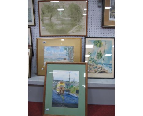 R.Bell 'The Granta'? Ltd Edition Colour Print, of eighty one, 36.5 x 52cm pencil signed, three watercolours.