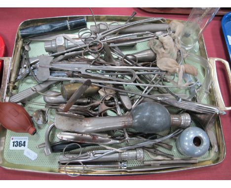 Surgeon's Tools, including Rauschke, Leeds, Rogers, London, Thackray, Leeds:- One Tray