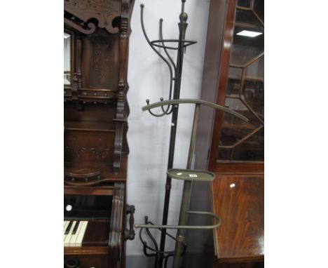 Tubular Metal Hat and Coat Stand, together with a similar valet. (2)