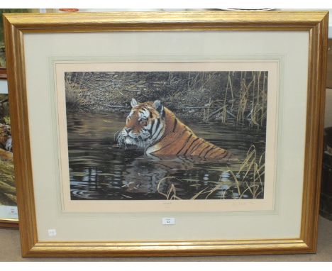 After John Mould, 'Cooling Off', a signed limited edition print, 433/600, 47 x 66cm, after Spencer Hodge, a coloured print of
