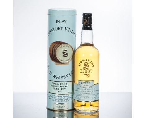 BUNNAHABHAIN 1979 SIGNATORY MILLENNIUM 2000 
Single Islay Malt Whisky, bottled by SIgnatory Vintage bottle 36 of 330 bottles 